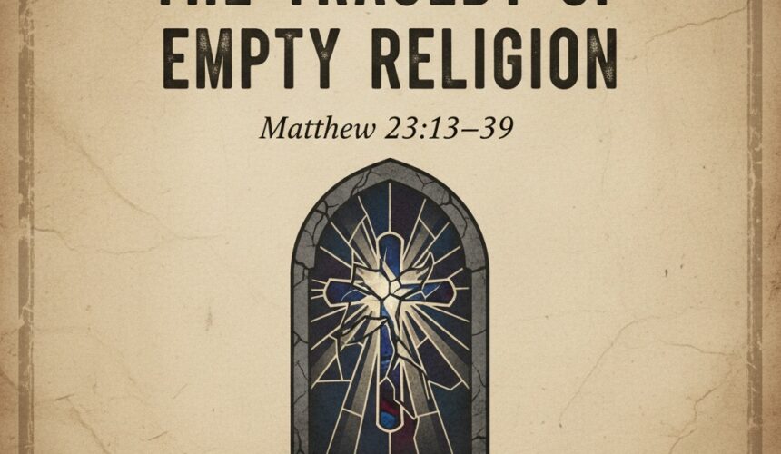 Matthew 23:13-39 “The Tragedy of Empty Religion”
