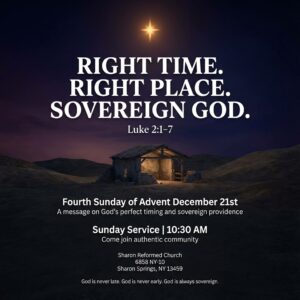 Right Time Right Place Sovereign God Luke 2:1-7