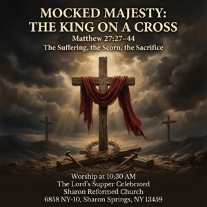 “Mocked Majesty :The King on a Cross” Matthew 27: 27- 44