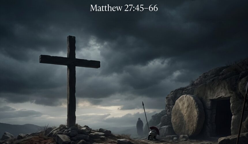 “From Darkness to the Tomb: The Death of the King” Matthew 27:45-66