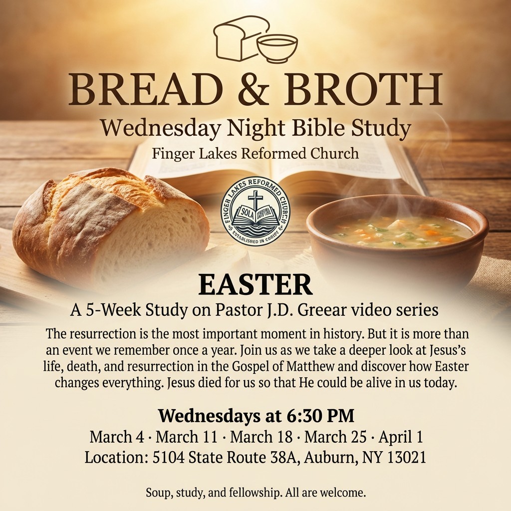 Bread and Broth Wednesday Night Bible Study flyer
